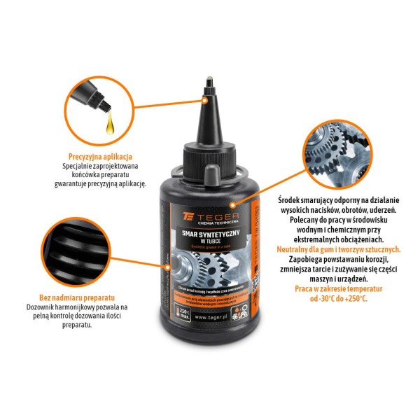 Smar syntetyczny w tubce, 70 ml, Teger CH1053 | Exvi