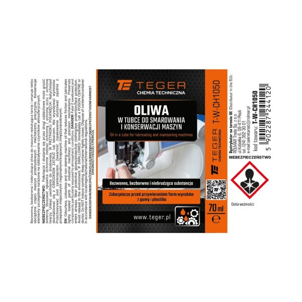 Oliwa w tubce - do smarowania i konserwacji CH1050 | Exvi