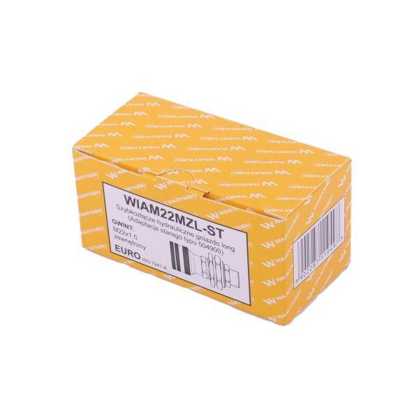 Szybkozłącze hydrauliczne gniazdo long WIAM22MZL-ST | Exvi