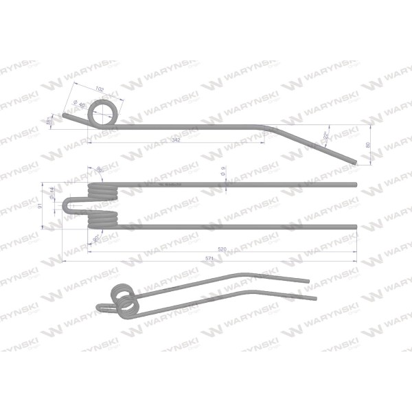 Palec zgrabiarka zastosowanie Deutz Fahr 16502731 | Exvi