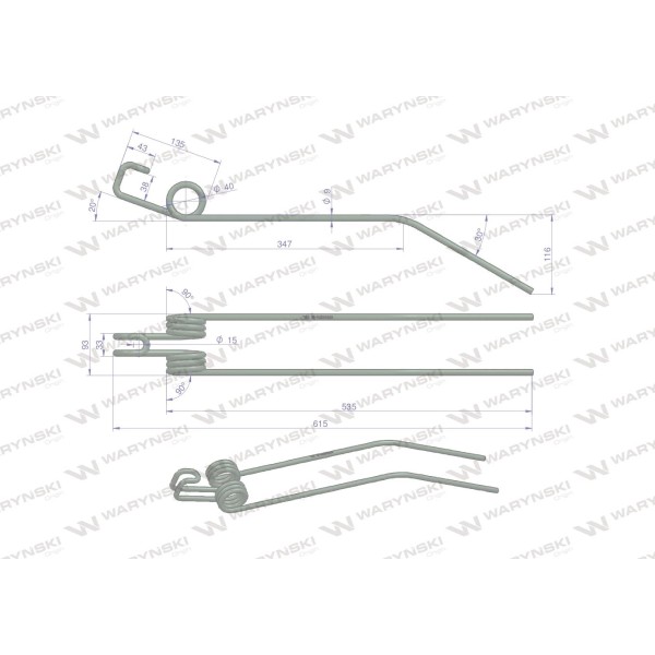 Palec zgrabiarka zastosowanie Deutz Fahr 16504333 | Exvi