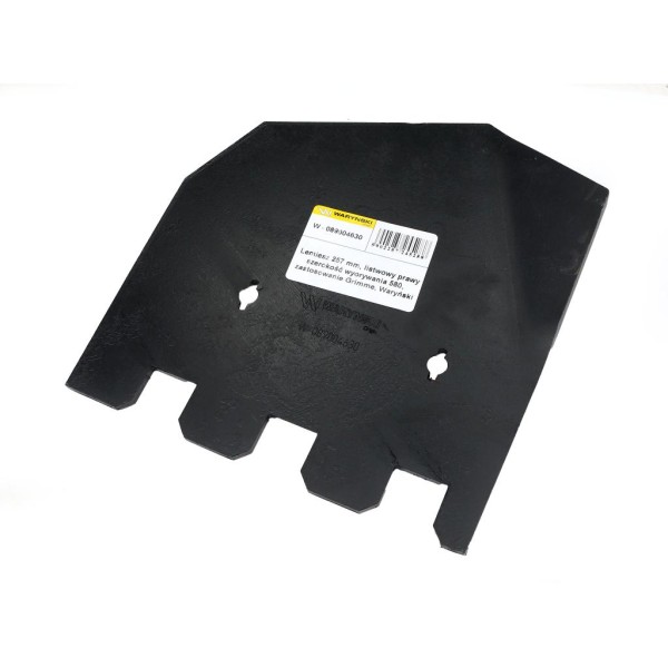 Lemiesz 257 mm, listwowy prawy szerokość 089004630 | Exvi