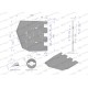 Lemiesz 257 mm, listwowy lewy szerokość 089004640 | Exvi