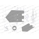 Lemiesz 172 mm, listwowy prawy szerokość 089000290 | Exvi
