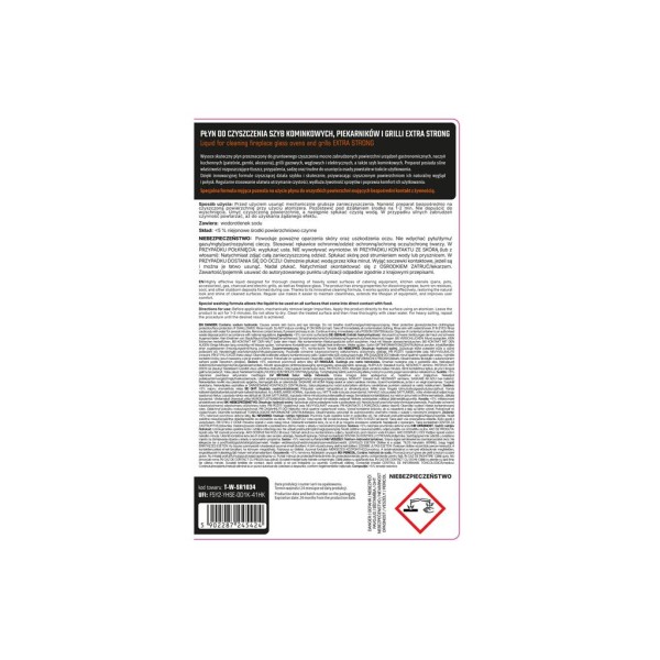 Płyn do czyszczenia szyb kominkowych SR1034 | Exvi