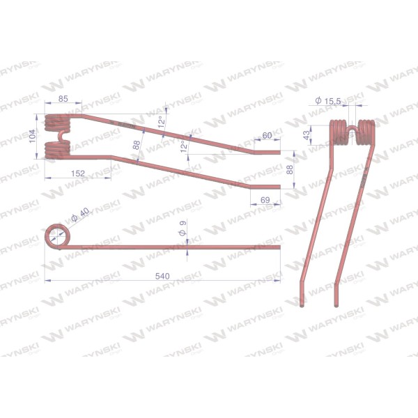 Palec zgrabiarka zastosowanie Fella Stoll 491774 | Exvi