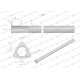 Rura C-385 TURBO ( prosta ) INOX 89014040RPIW | Exvi
