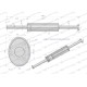 Tłumik prosty długi 1485mm 8kg C-385 80014040PIW | Exvi