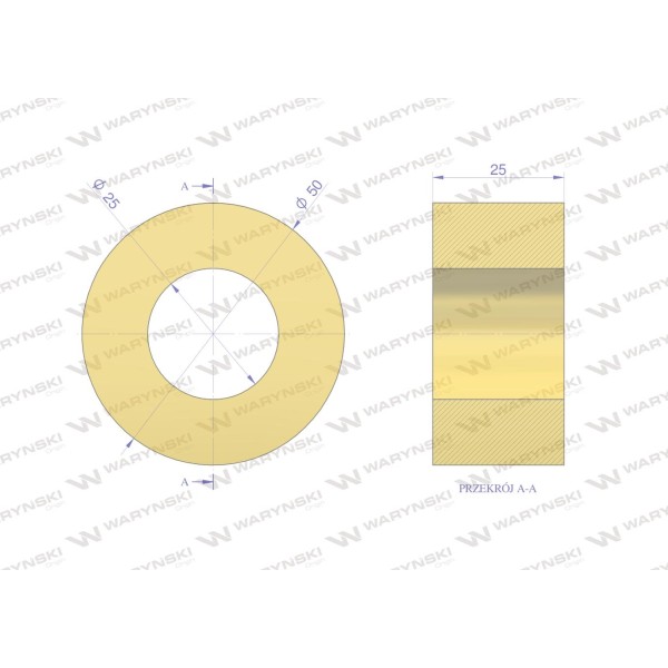 Tulejka, poliuretan C345051000 10190803 | Exvi