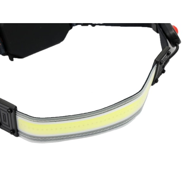 Latarka czołówka,paskowa SOFTLED COB450lm LED-0060 | Exvi