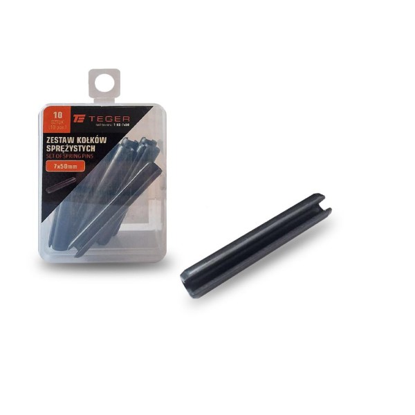 Kołek sprężysty 7x50 TEGER, (sprzedawane KO-7X50 | Exvi