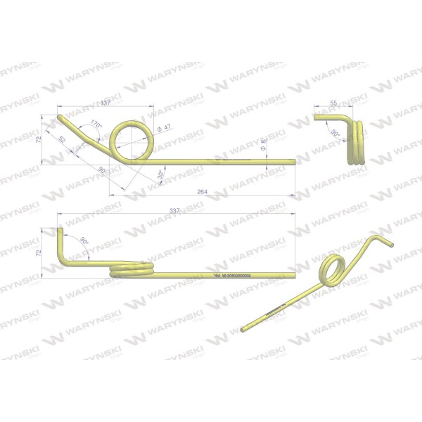 Palec zagarniający prawy II POLONEZ 30802000002 | Exvi