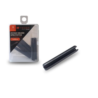 Kołek sprężysty 5x40 TEGER, (sprzedawane KO-5X40 | Exvi