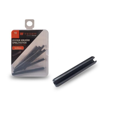 Kołek sprężysty 3x50 TEGER, (sprzedawane KO-3X50 | Exvi