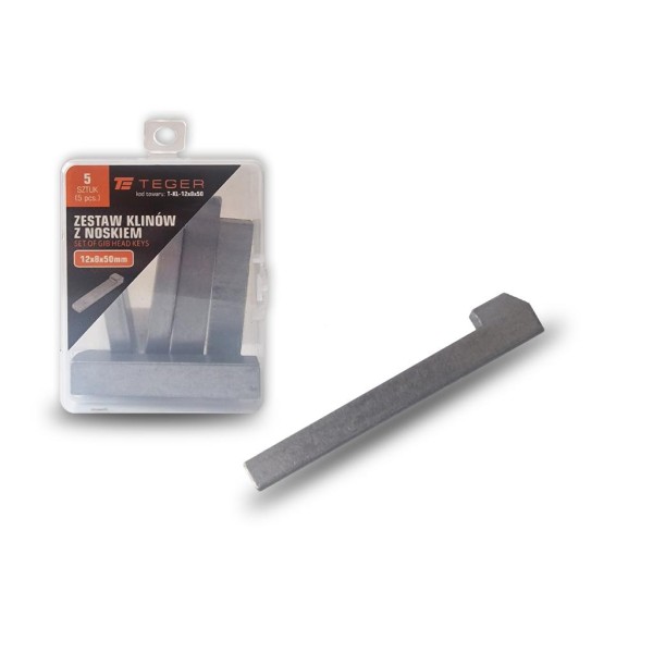 Klin z noskiem 12x8x50 TEGER KL-12X8X50 | Exvi