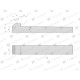 Klin z noskiem 12x8x70 TEGER KL-12X8X70 | Exvi