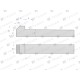 Klin z noskiem 10x8x55 TEGER KL-10X8X55 | Exvi