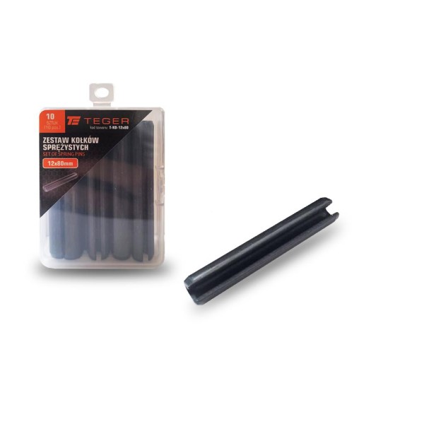 Kołek sprężysty 12x80 TEGER, (sprzedawane KO-12X80 | Exvi