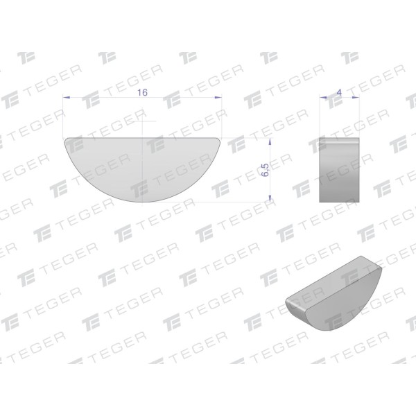 Wpust czółenkowy 4x6.5 TEGER, (sprzedawane WPC-4X6.5 | Exvi