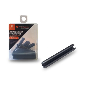 Kołek sprężysty 6x40 TEGER, (sprzedawane KO-6X40 | Exvi