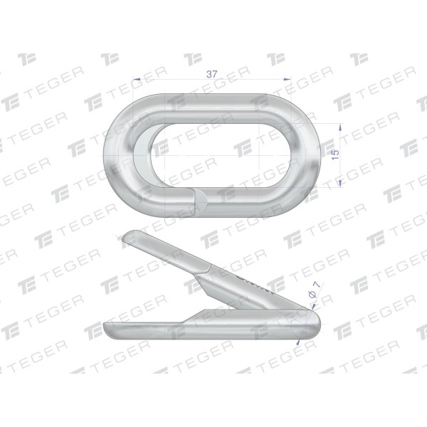 Ogniwo zaklepywane M8, TEGER (sprzedawane po 25) OZ-8 | Exvi