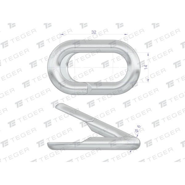 Ogniwo zaklepywane M6, TEGER (sprzedawane po 50) OZ-6 | Exvi