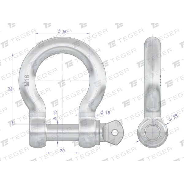 Szekla Omega 16 TEGER (sprzedawane po 10) SZ-O-16 | Exvi