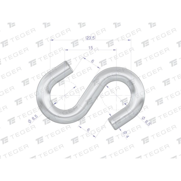 Łącznik typu S 4mm TEGER, (sprzedawane po 10) LS-4 | Exvi