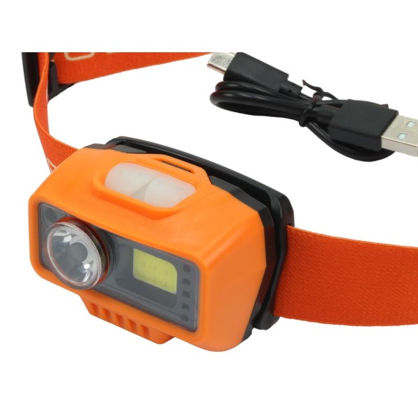 Latarka czołówka LED COB, 500 Lm LED-0072 | Exvi