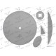 Talerz, gładki fi 510 otwór 30x30 stal RF-55103035 | Exvi