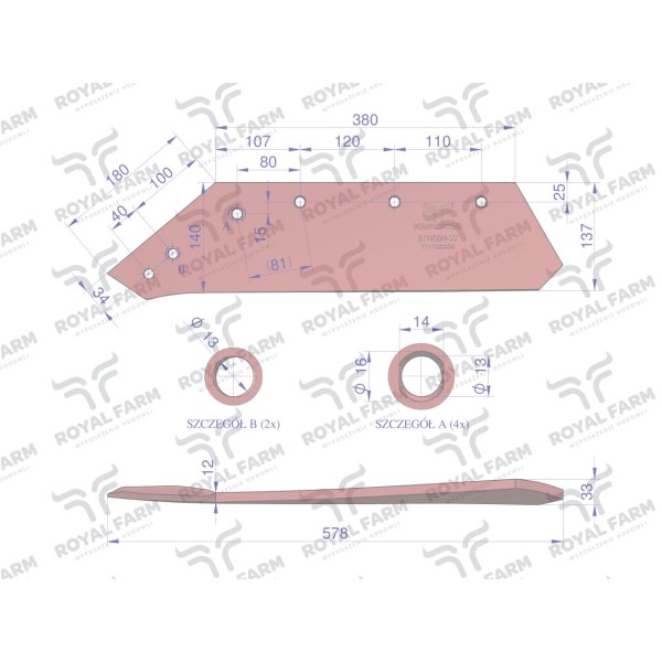 Eurolemiesz, lewy 16" , zastosowanie RF-063018 | Exvi