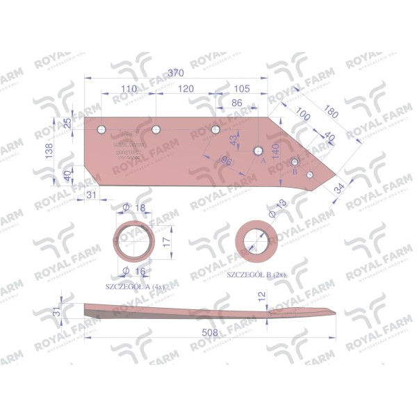 Eurolemiesz, prawy 14", zastosowanie RF-073002 | Exvi