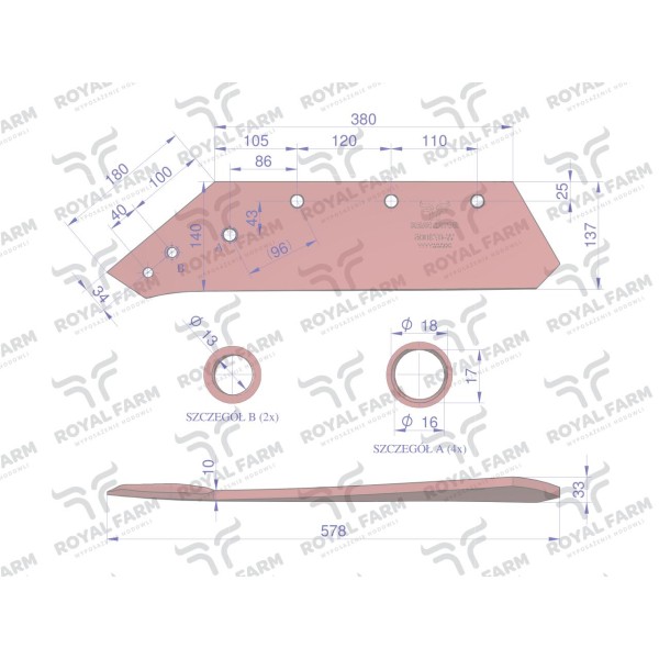 Eurolemiesz, lewy 16", zastosowanie RF-073005 | Exvi
