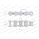 Łańcuch rolkowy 16BX-76Ps napęd główny L16BX-76PS | Exvi