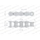Łańcuch rolkowy 16BX-101PZ+ogn L16BX-102PS | Exvi
