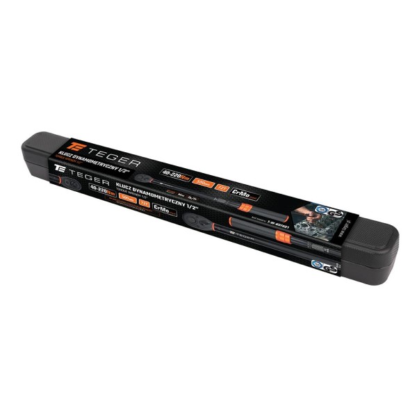 Klucz dynamometryczny, 1/2" 40-220Nm 72T / KDT001 | Exvi
