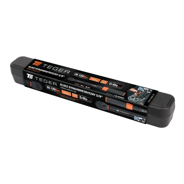 Klucz dynamometryczny, 3/8" 20-120Nm 72T / KDT003 | Exvi