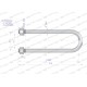 Jarzmo, Cybant, M20 71x290, 1930200020 CM20-70X290 | Exvi