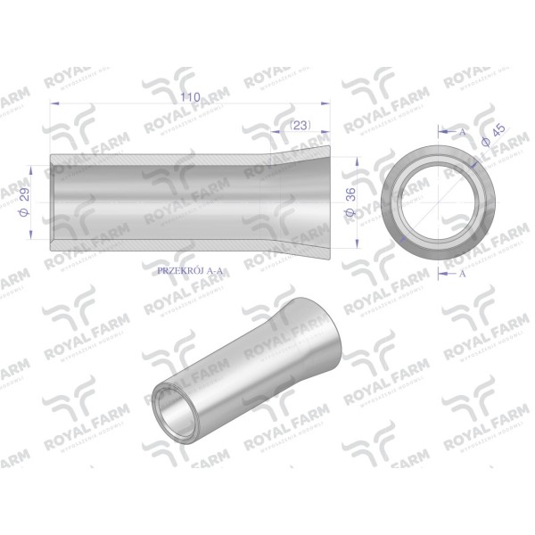 Tuleja zęba ładowacza ECO, do zęba 880 RF-579880 | Exvi