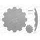 Talerz, uzębiony Z-12 fi 610 mocowanie 5/98 76107450 | Exvi