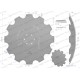 Talerz, uzębiony Z-12 fi 610 mocowanie 76106560 | Exvi