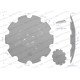 Talerz, uzębiony Z-10 fi 510 mocowanie 5/98 75107440 | Exvi