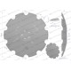 Talerz, uzębiony Z-10 fi 560 mocowanie 5/98 75607445 | Exvi