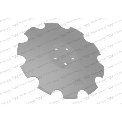 Talerz, uzębiony Z-10 fi 460 mocowanie 5/98 74607435 | Exvi