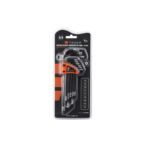 Zestaw kluczy imbusowych, TORX T10-T50 KITZE002 | Exvi
