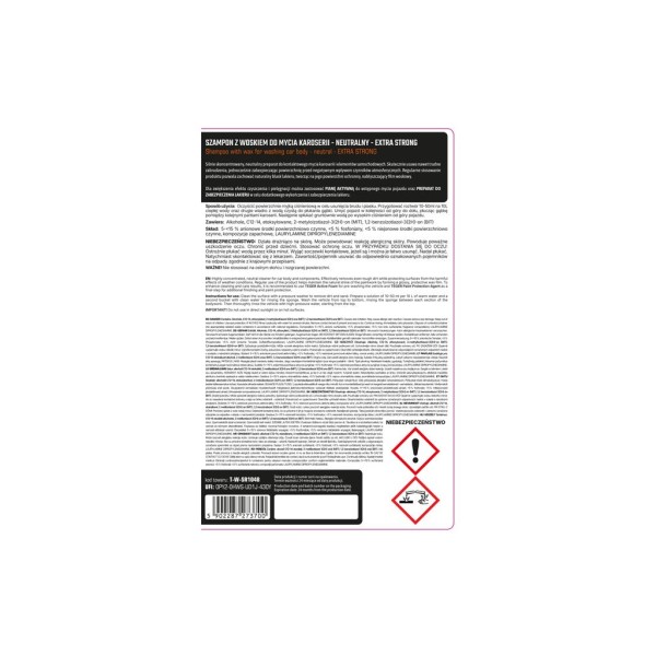 Szampon z woskiem do mycia karoserii SR1048 | Exvi