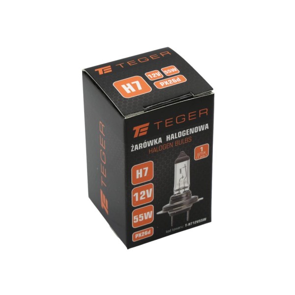 Żarówka H7 12V 55W PX26d TEGER H712V55W | Exvi