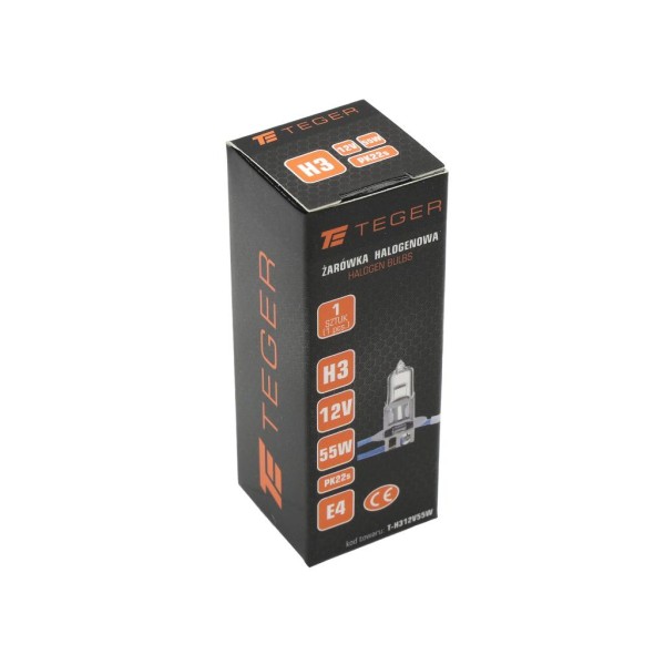 Żarówka H3 12V 55W PK22s TEGER H312V55W | Exvi