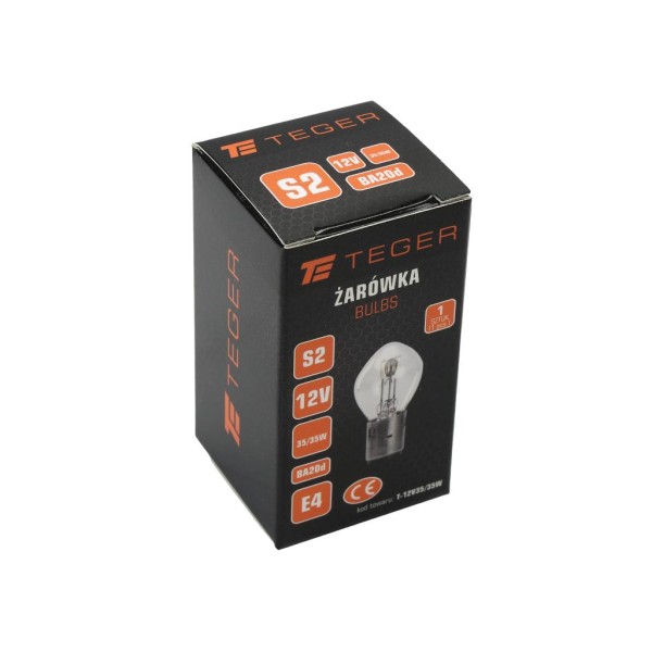 Żarówka S2 12V 35W/35W BA20d TEGER 12V35W/35W | Exvi