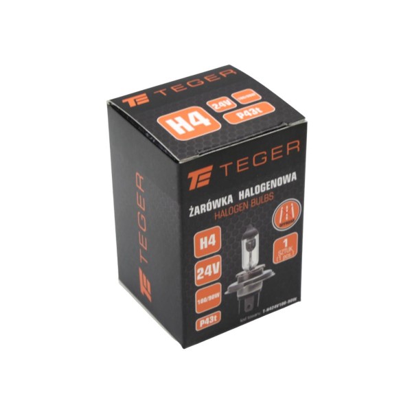 Żarówka H4 24V 100/90W P43t TEGER H424V100-90W | Exvi